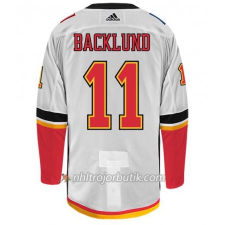 Män Ishockey Calgary Flames Tröja MIKAEL BACKLUND 11 Adidas Vit Authentic